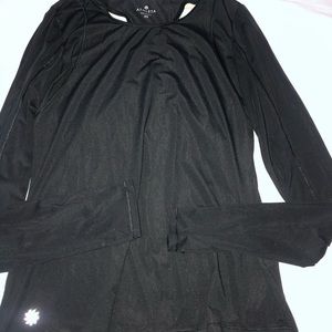 Athleta black long sleeve workout top